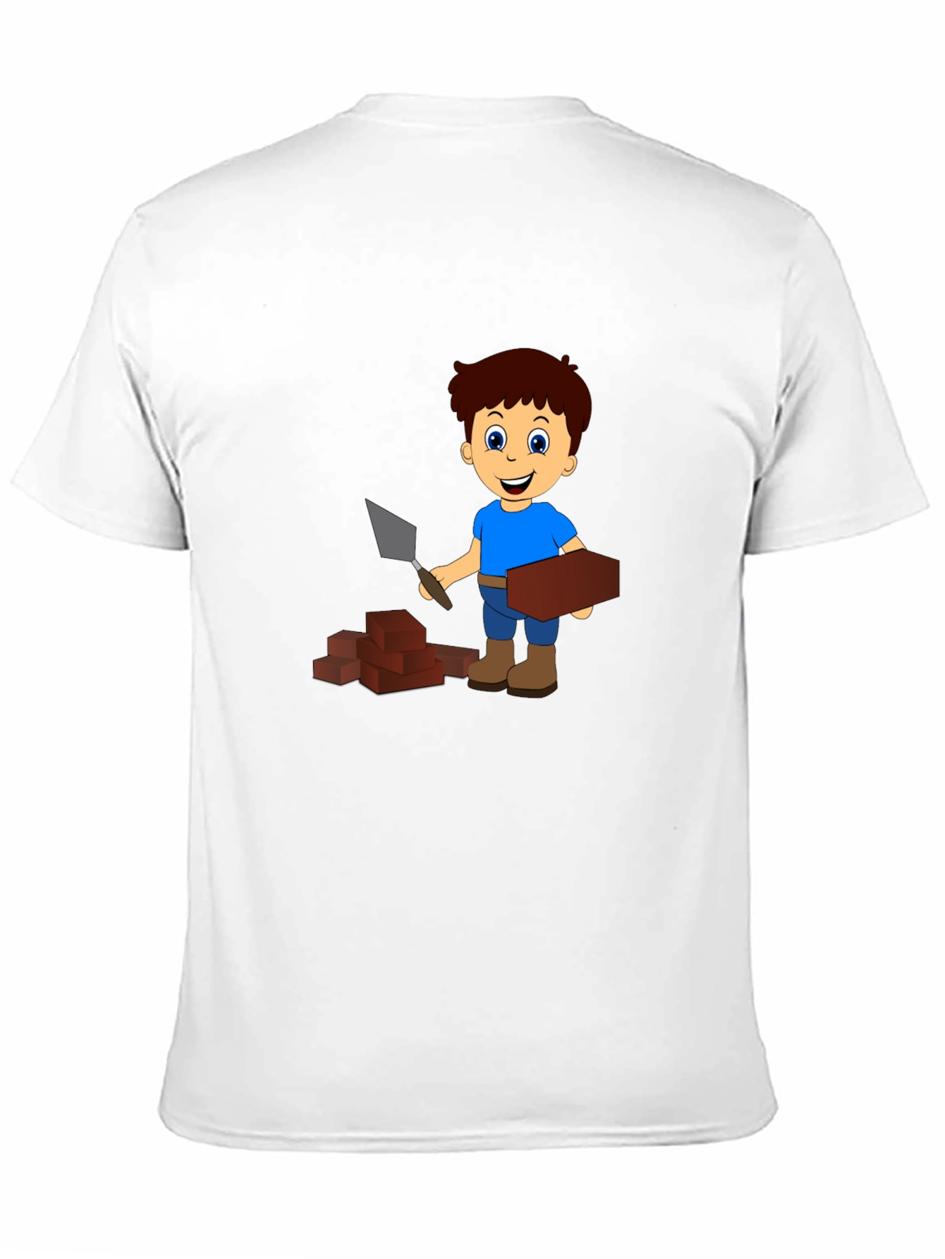 Cartoon Bricklayer Graphic Tee