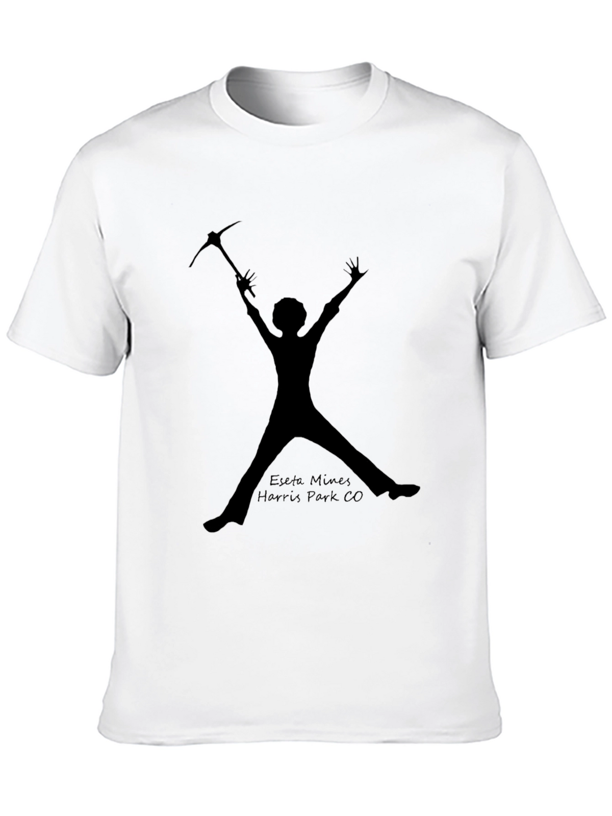 Miner Silhouette T-Shirt - Eseta Mines Harris Park CO
