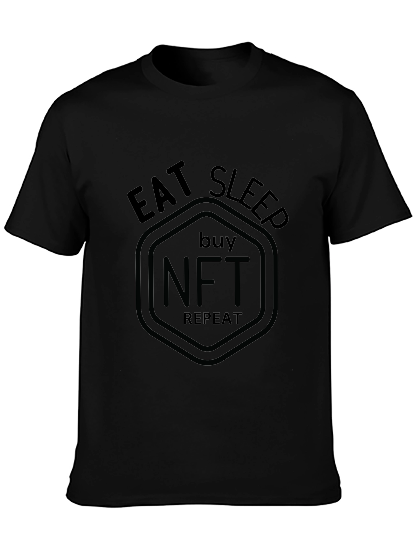 Eat Sleep Buy NFT Repeat - Black T-Shirt