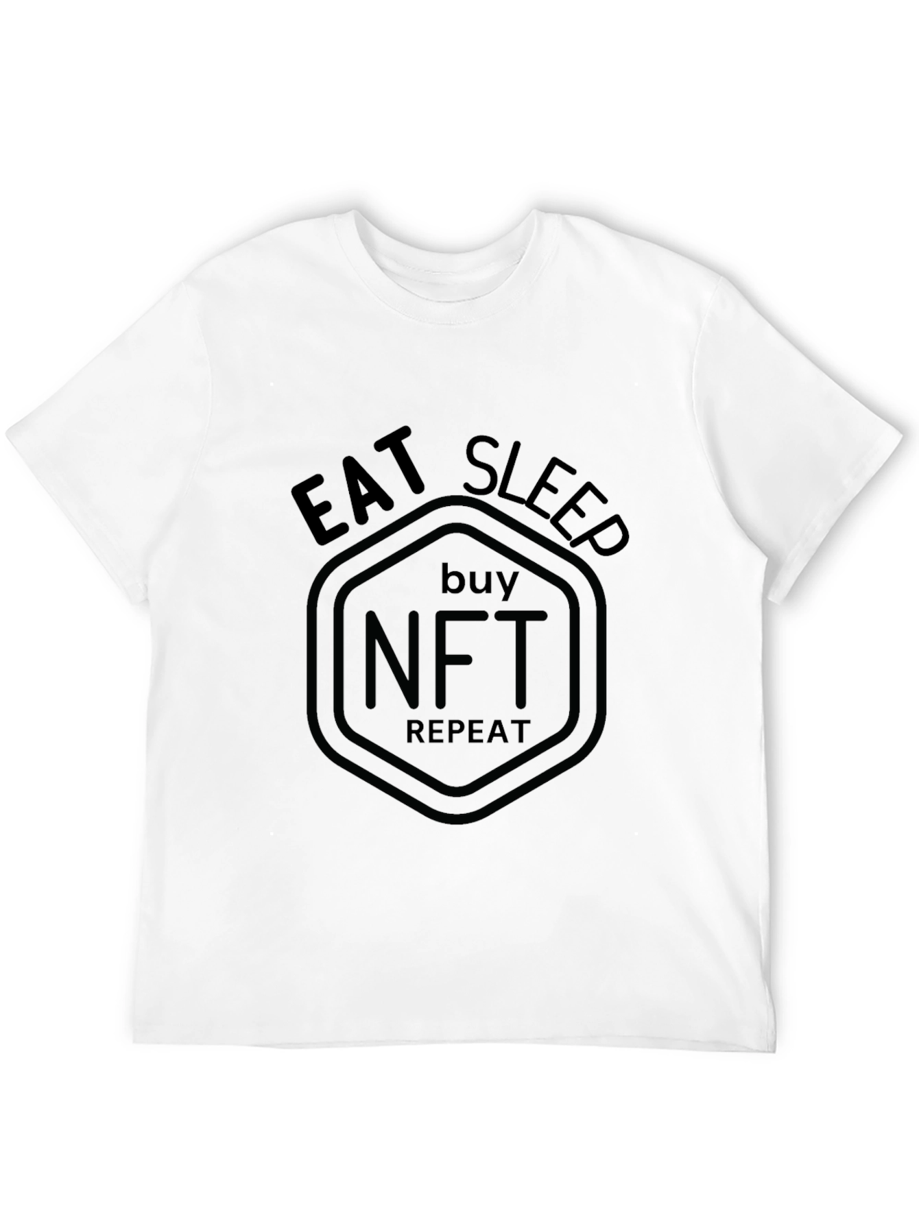 Eat Sleep Buy NFT Repeat - Black T-Shirt