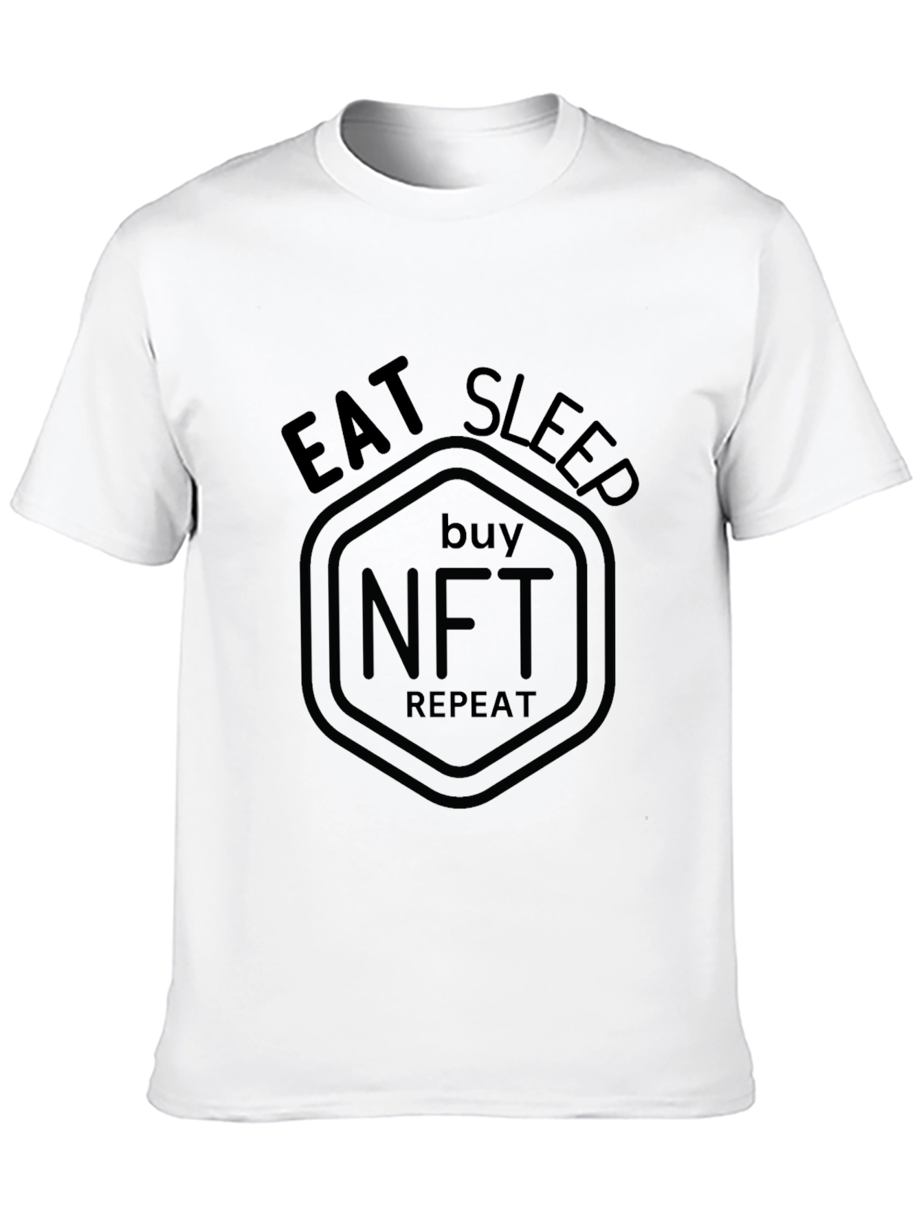 Eat Sleep Buy NFT Repeat - Black T-Shirt