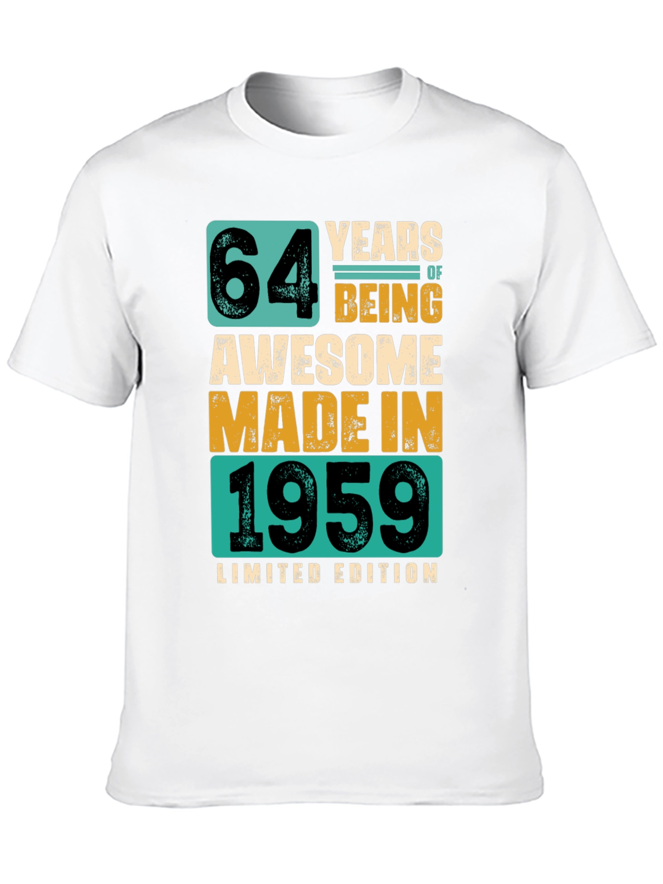 64 Years Awesome Since 1959 Limited Edition T-Shirt