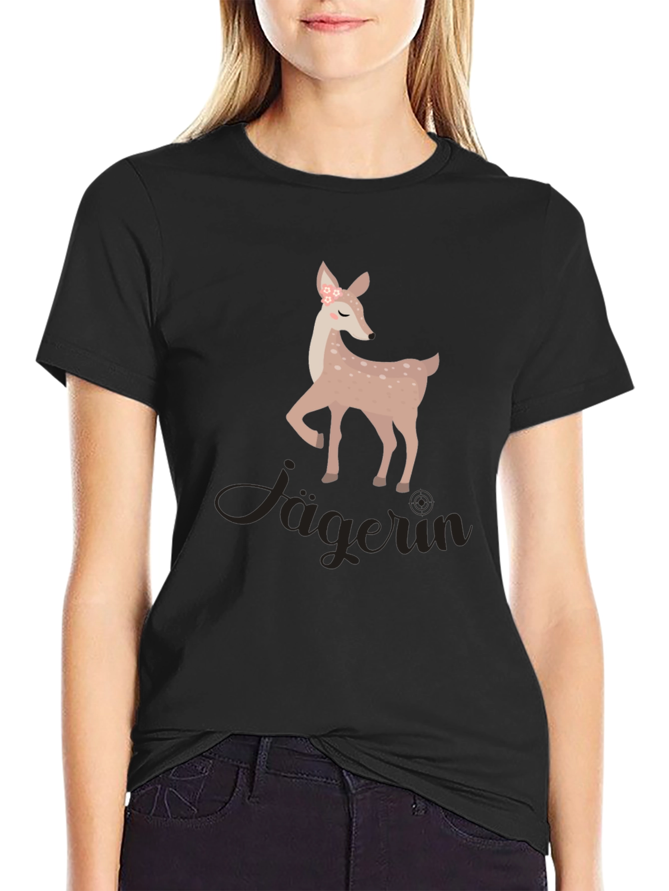 Deer Hunter T-Shirt - Jägerin Graphic Tee