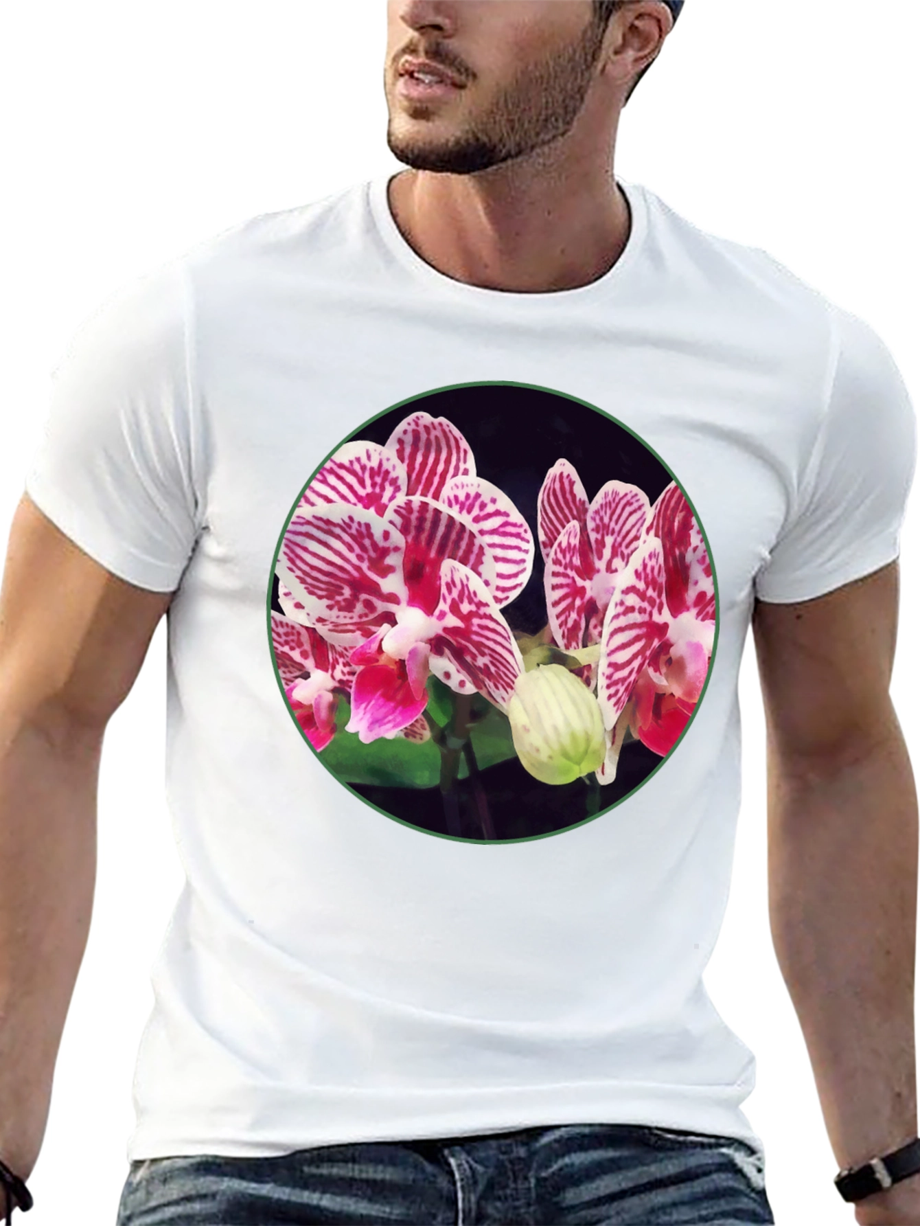 Orchid Flower Graphic T-Shirt