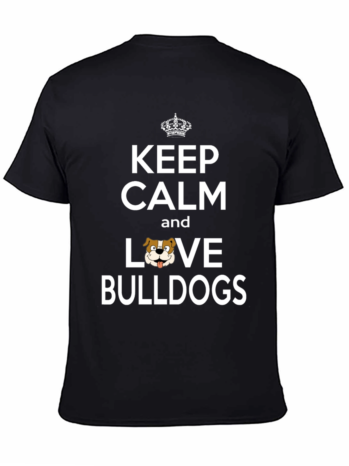 Keep Calm Love Bulldogs Graphic Tee