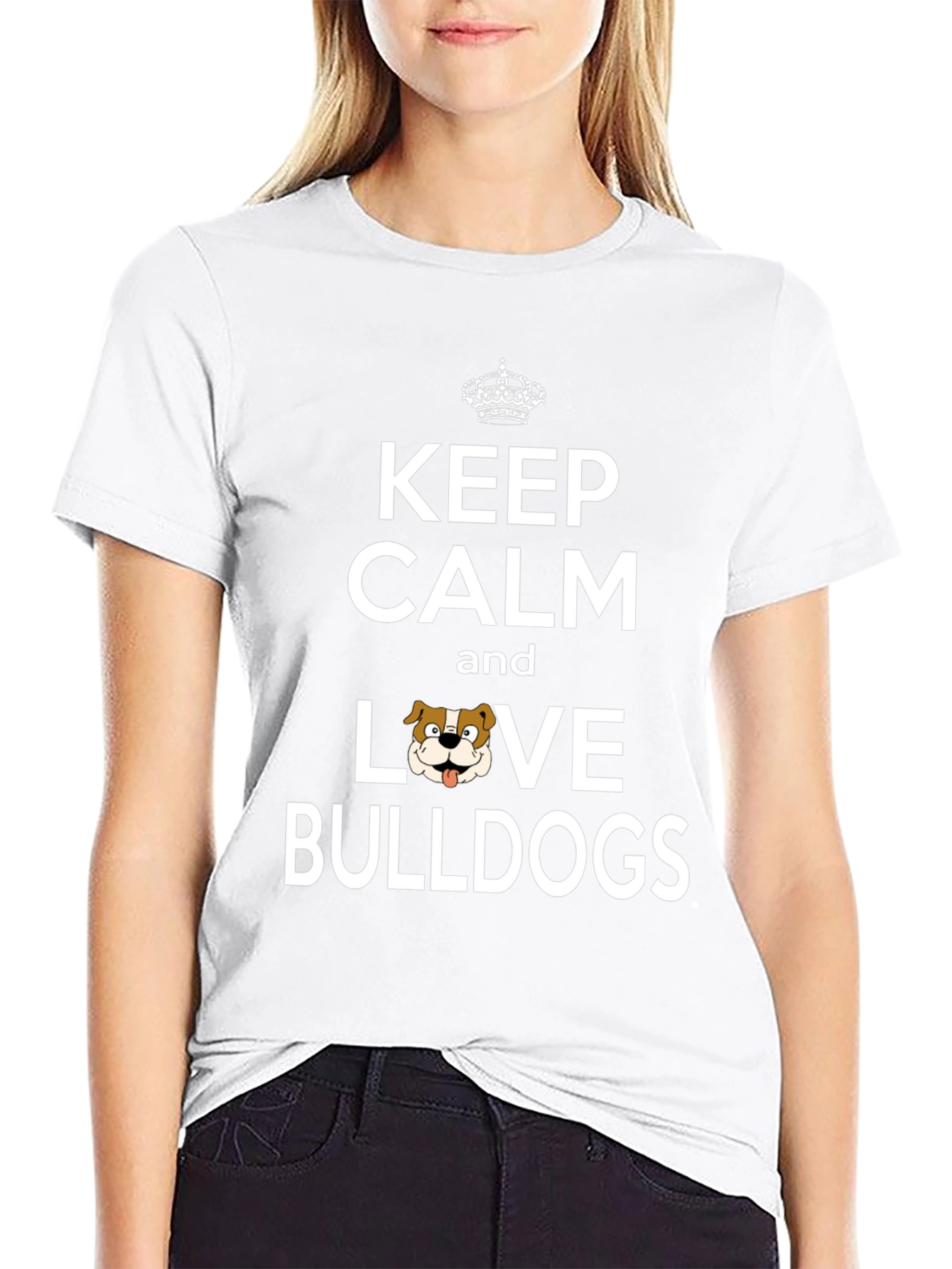 Keep Calm Love Bulldogs Graphic Tee