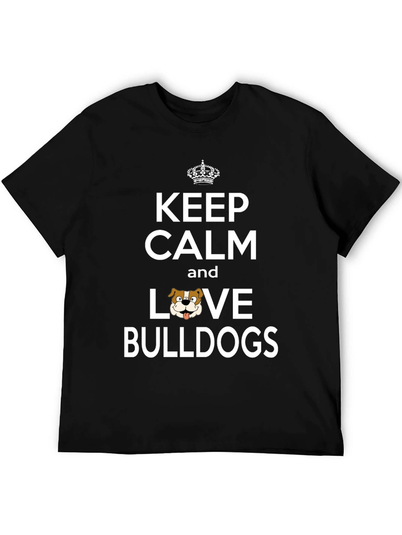 Keep Calm Love Bulldogs Graphic Tee