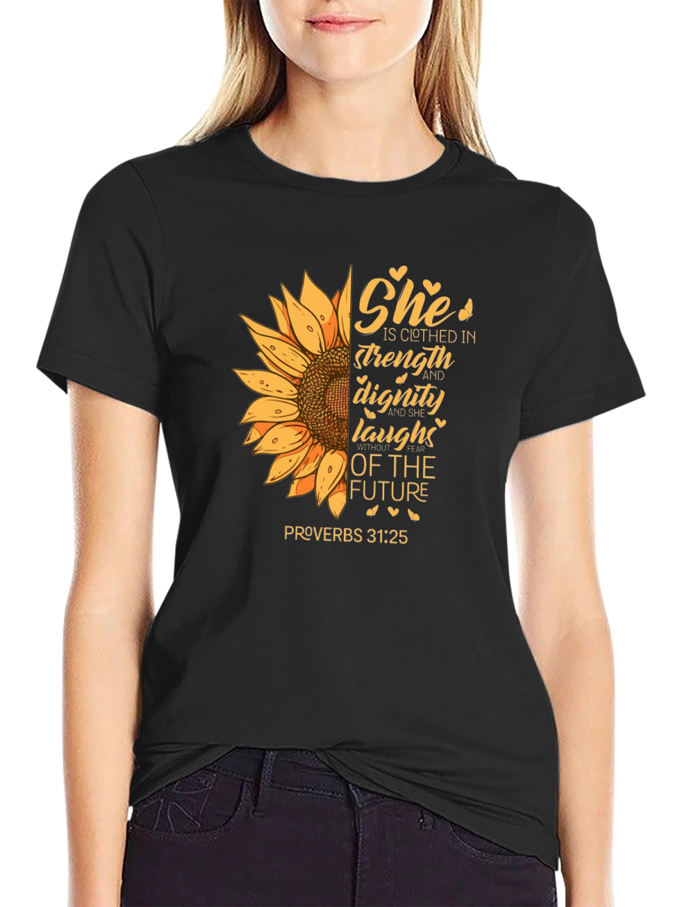 Strength and Dignity Sunflower Graphic Tee