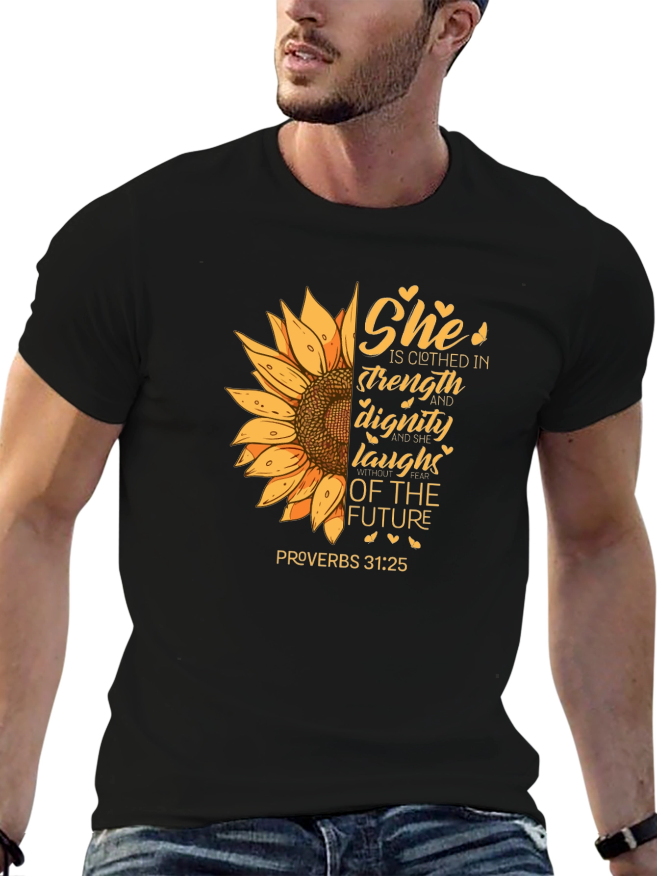 Strength and Dignity Sunflower Graphic Tee