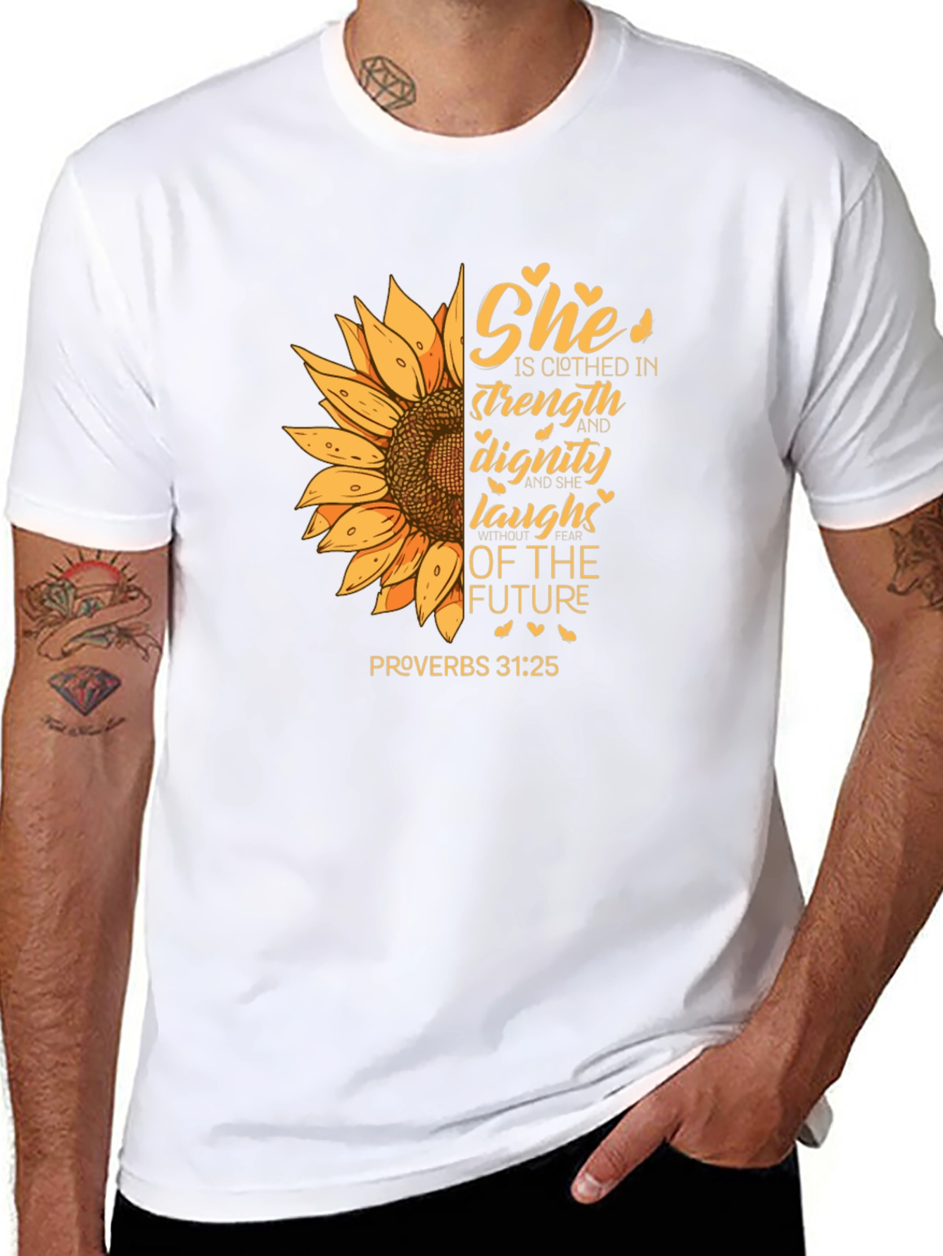 Strength and Dignity Sunflower Graphic Tee