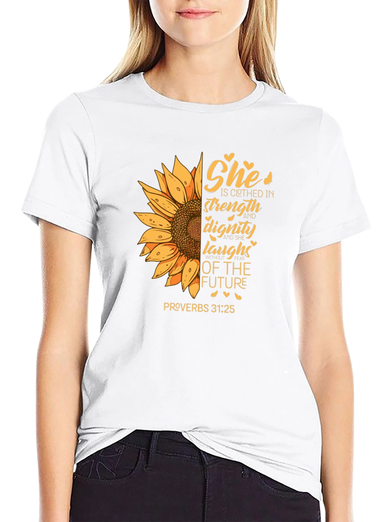 Strength and Dignity Sunflower Graphic Tee