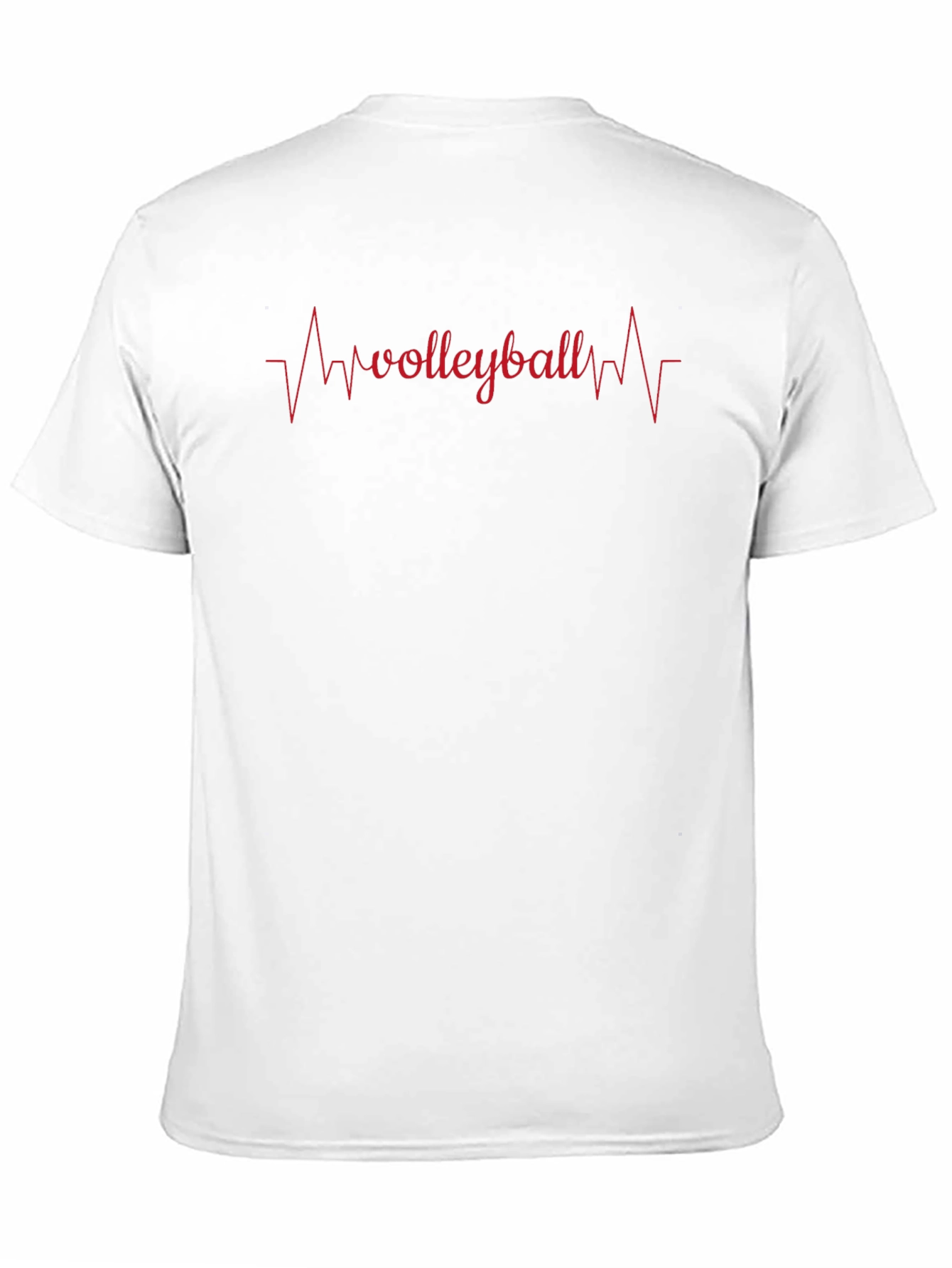 Volleyball Heartbeat Graphic Tee - Black