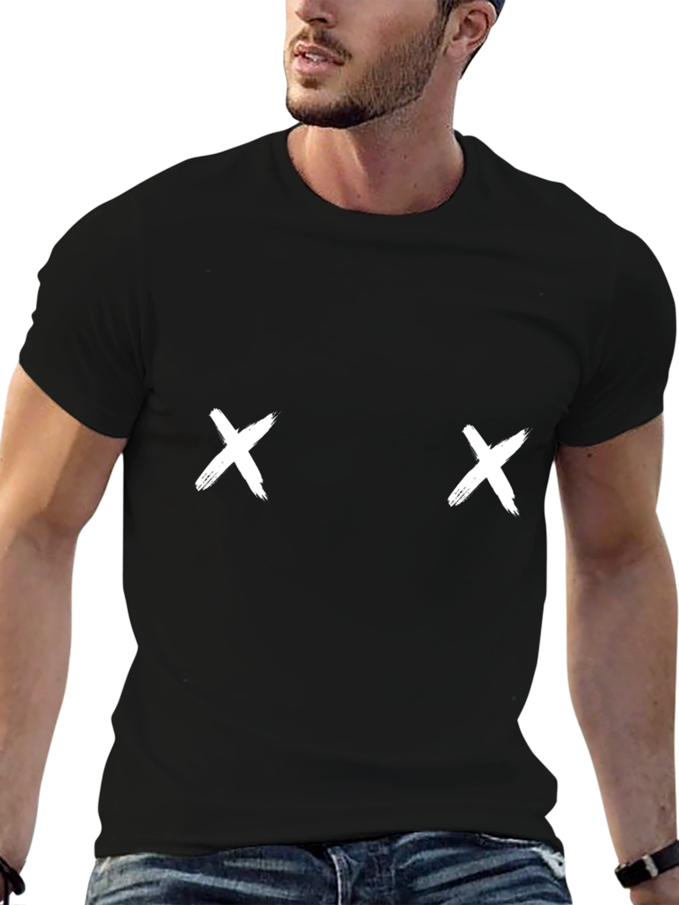 Novelty X Marks T-Shirt - Adult Humor Tee