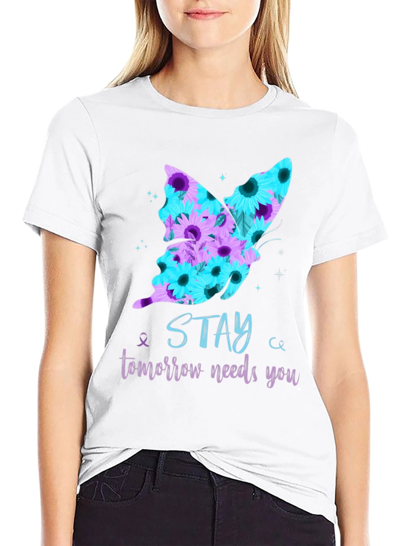 Stay Butterfly Graphic Tee