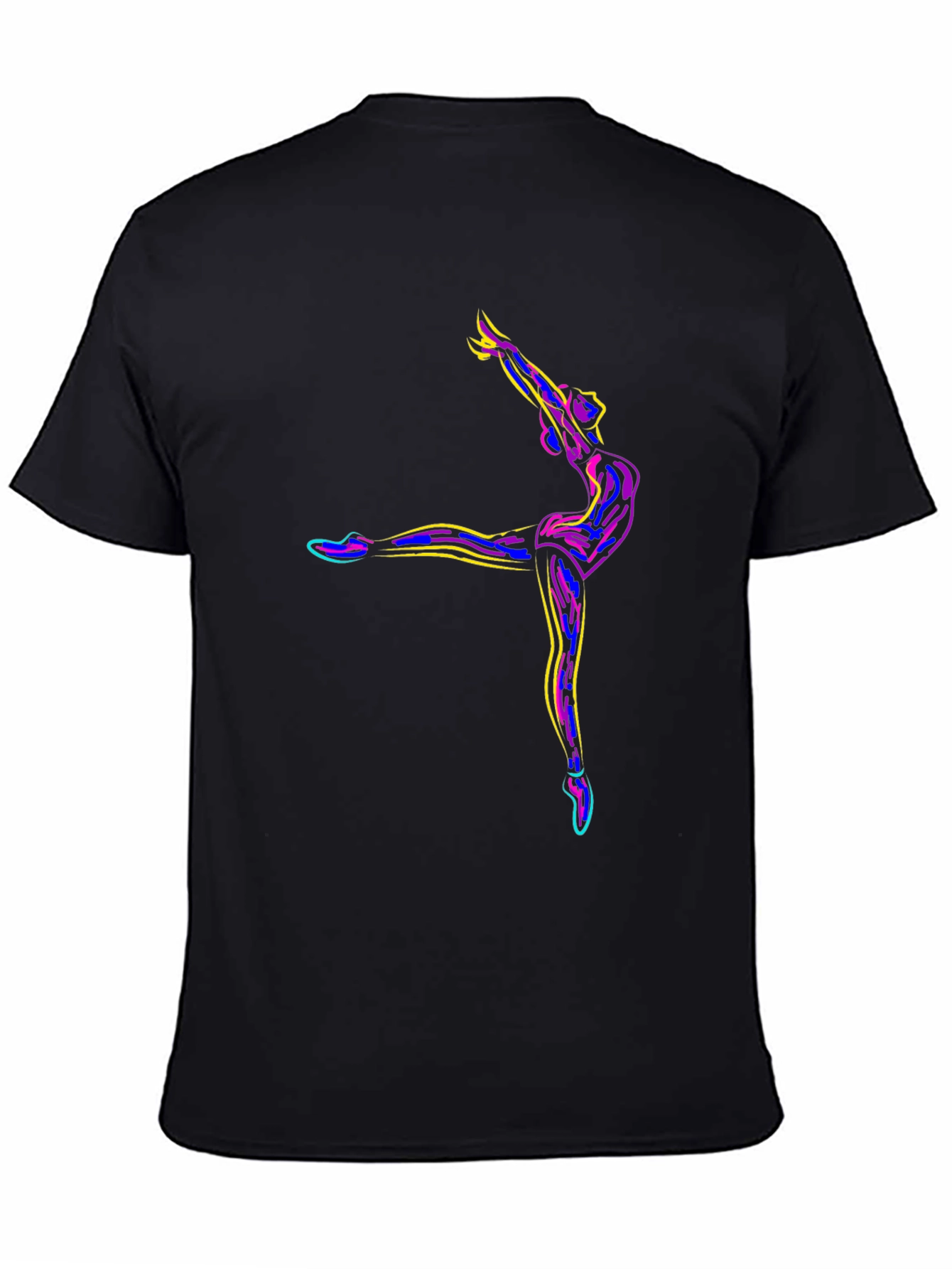 Ballet Dancer Graphic Black T-Shirt