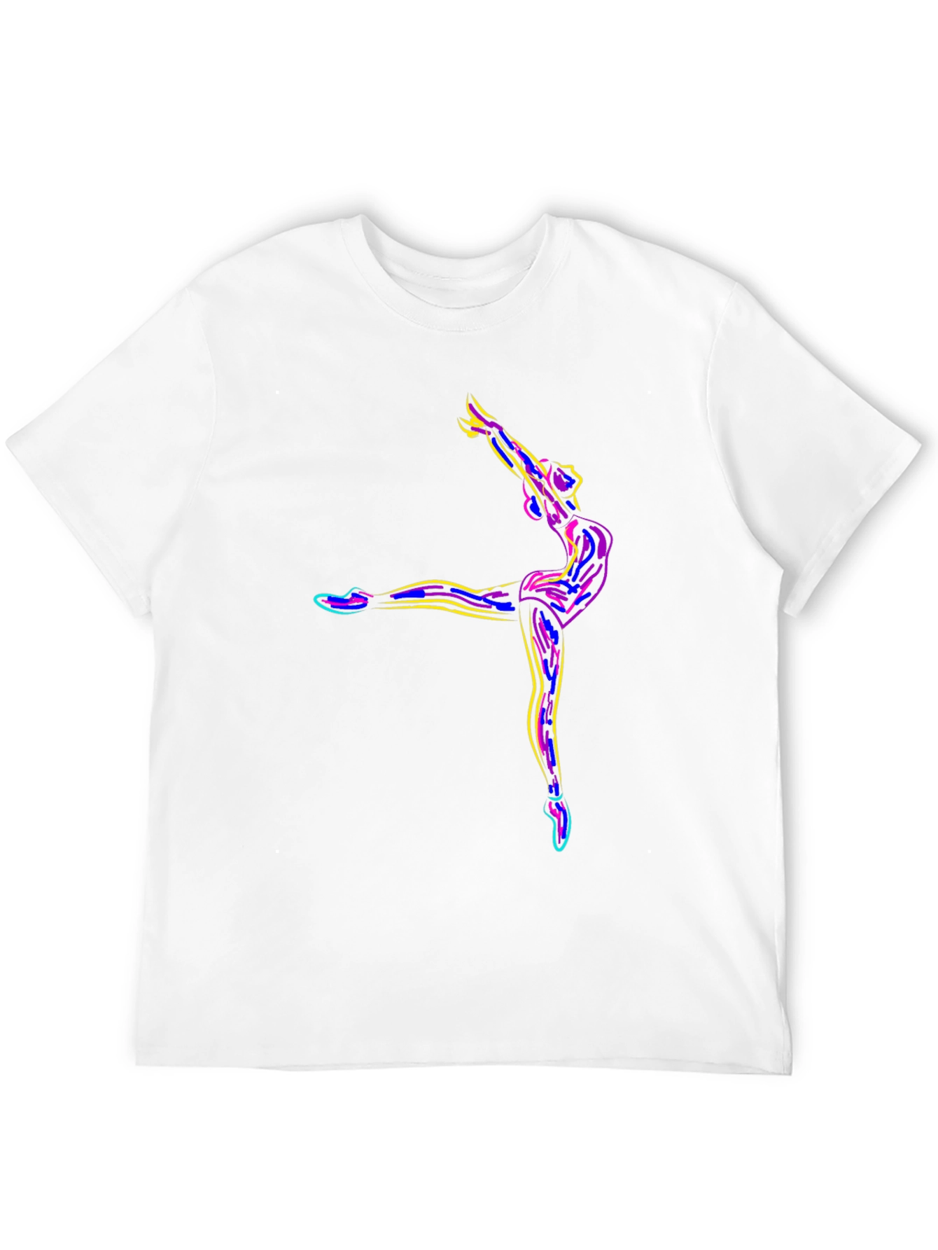 Ballet Dancer Graphic Black T-Shirt