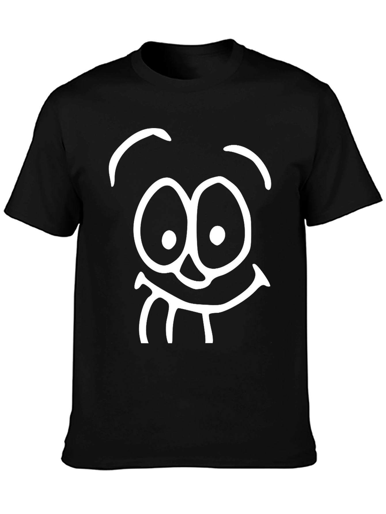 Funny Face Black T-Shirt - Express Yourself!