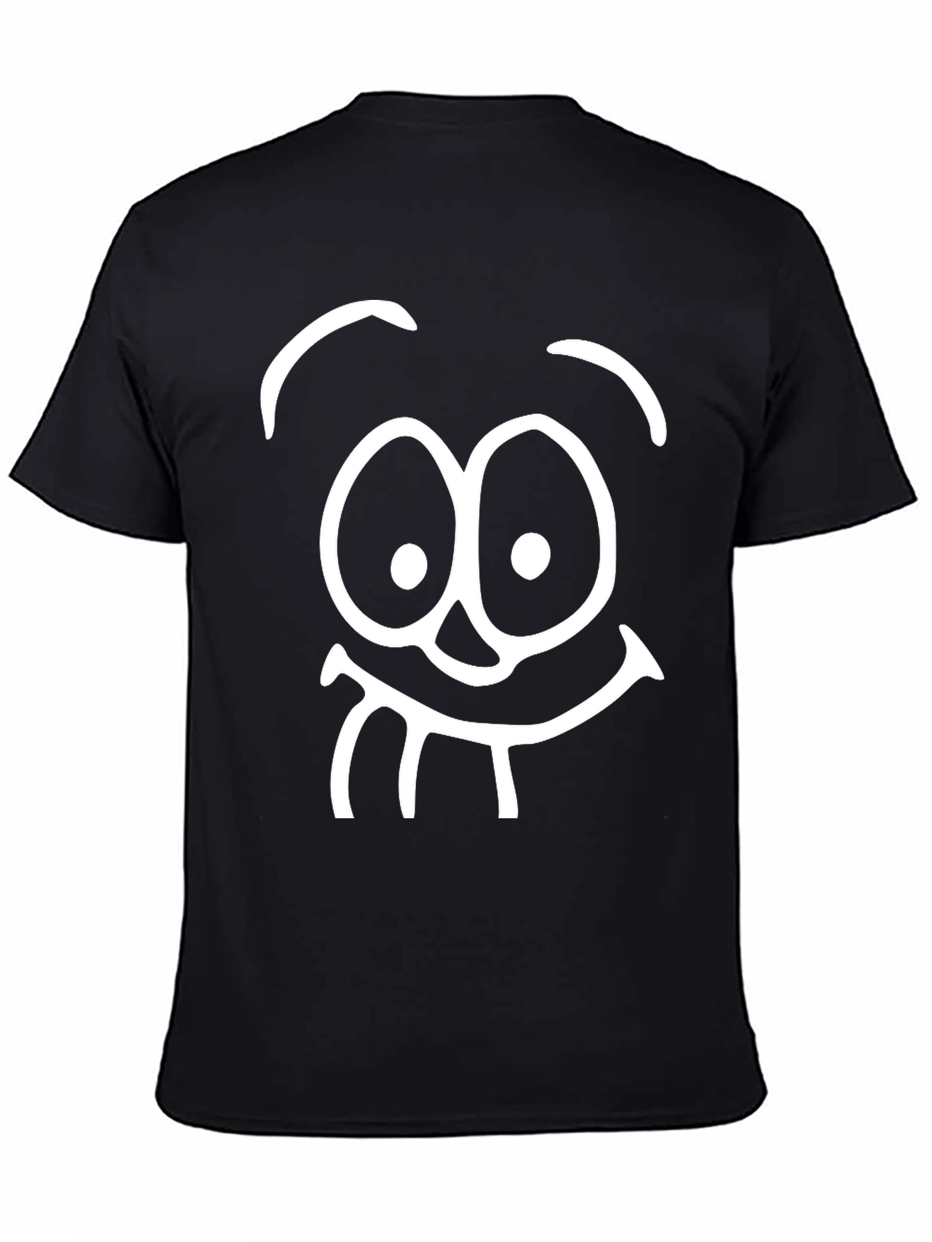 Funny Face Black T-Shirt - Express Yourself!