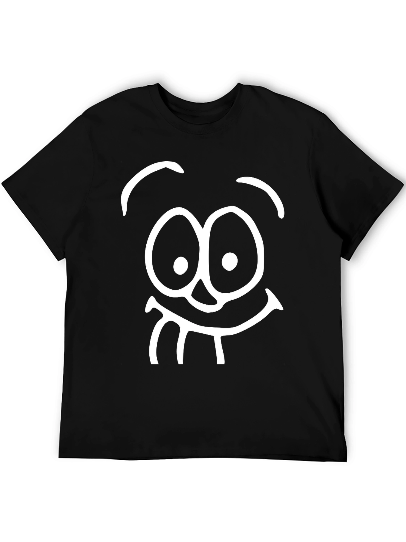 Funny Face Black T-Shirt - Express Yourself!