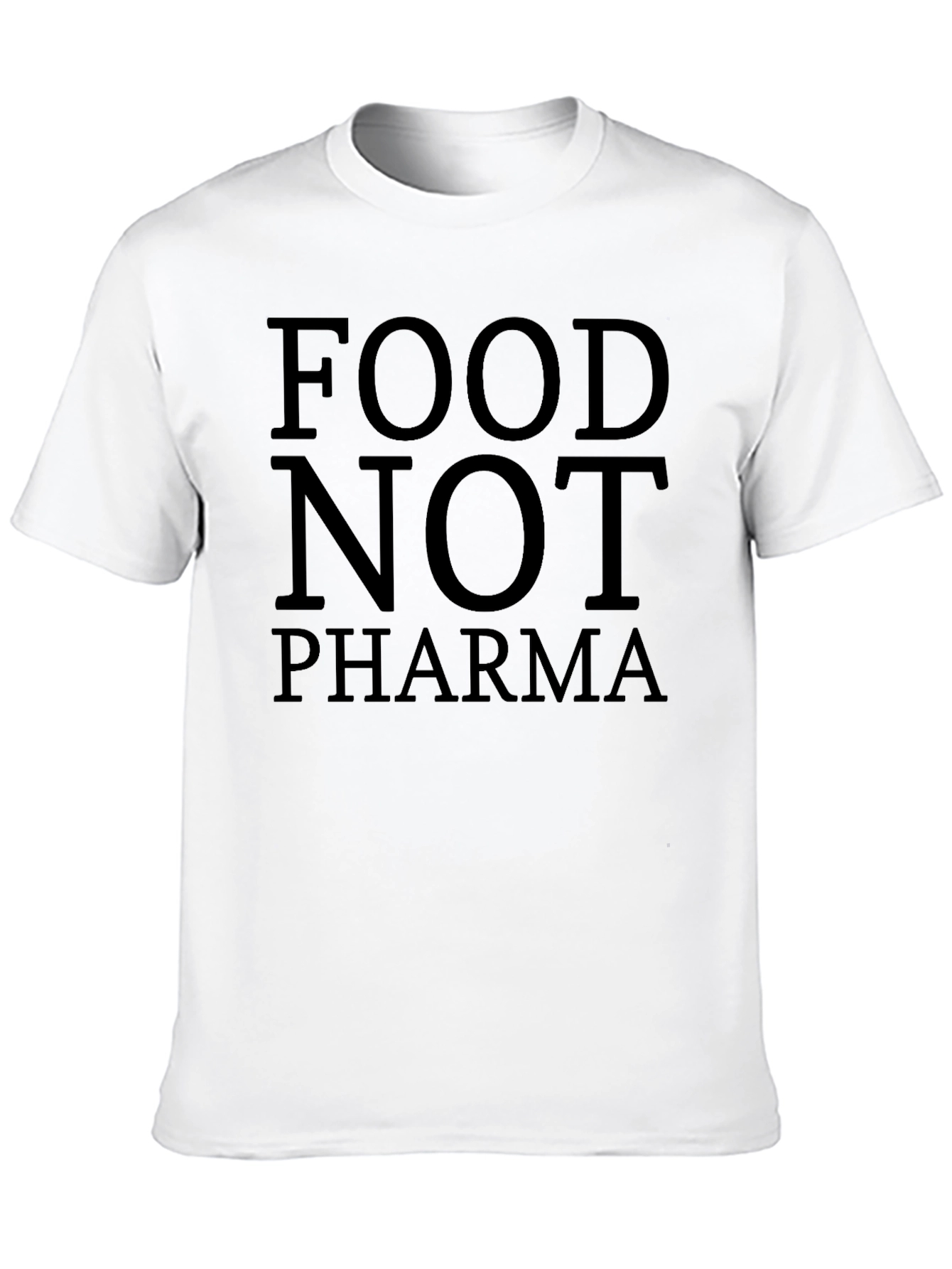 Food Not Pharma Black Graphic Tee