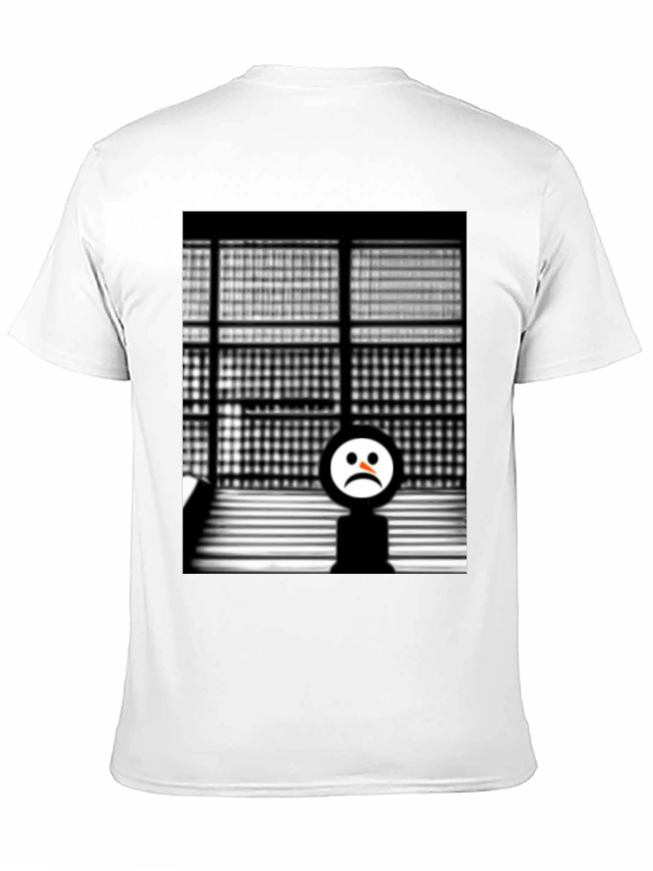 Sad Face Graphic Tee - Black Unisex T-Shirt