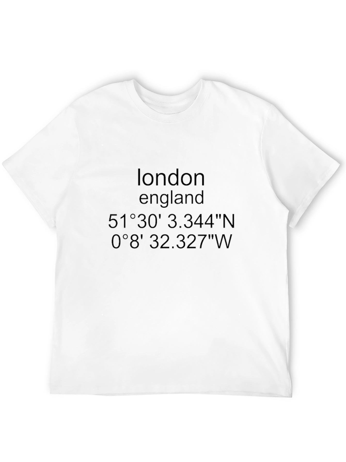 London England Coordinates Graphic T-Shirt