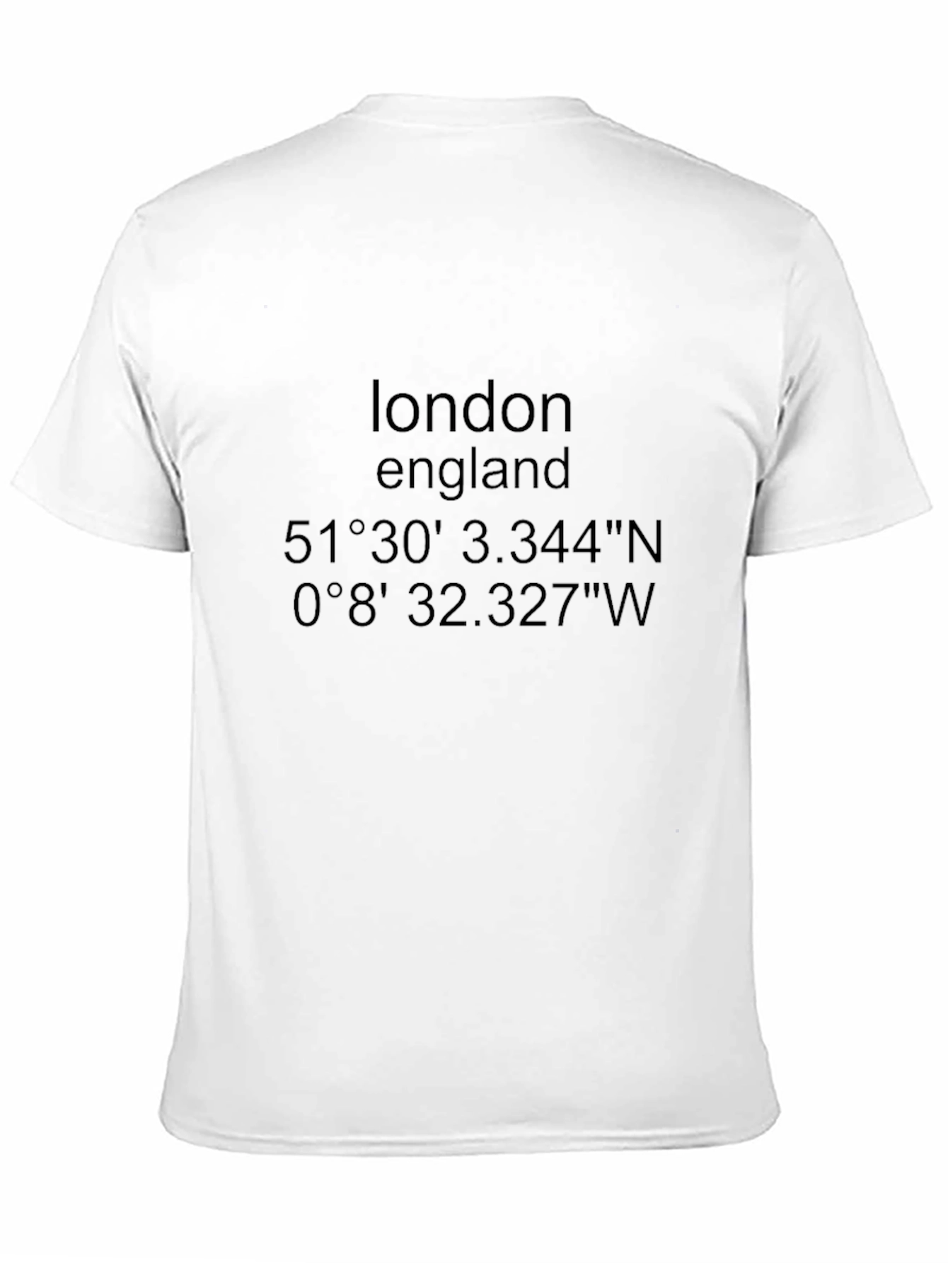 London England Coordinates Graphic T-Shirt