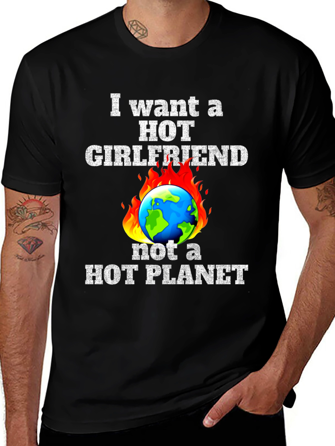 Hot Girlfriend Not Hot Planet T-Shirt