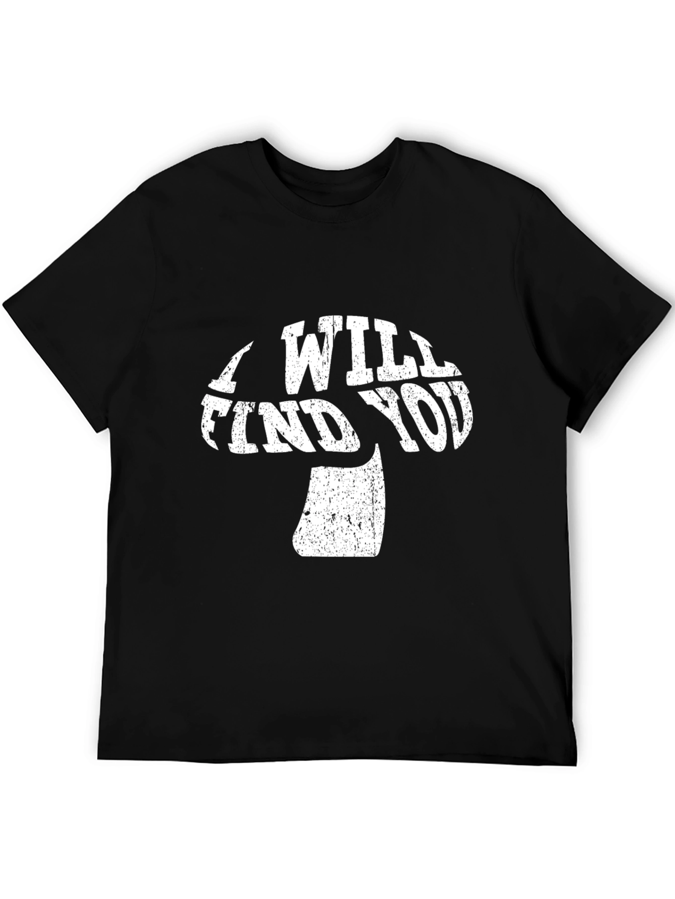 Mushroom Find You Graphic Tee - Black Cotton T-Shirt