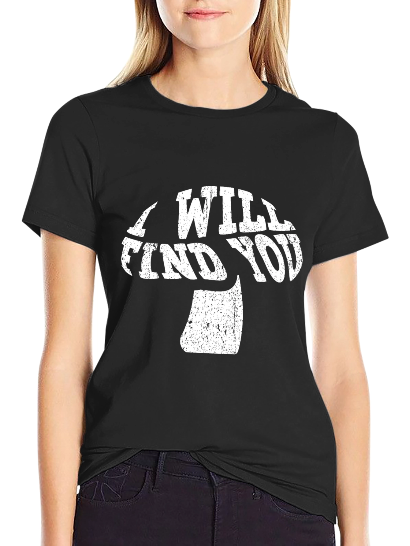 Mushroom Find You Graphic Tee - Black Cotton T-Shirt