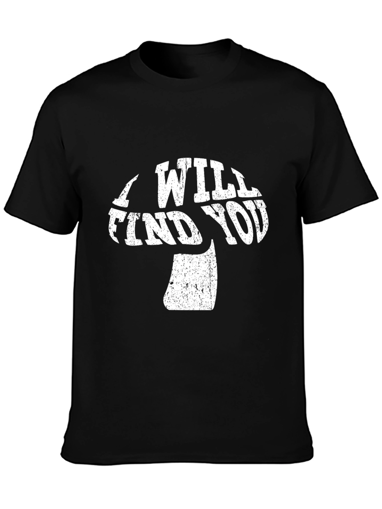 Mushroom Find You Graphic Tee - Black Cotton T-Shirt