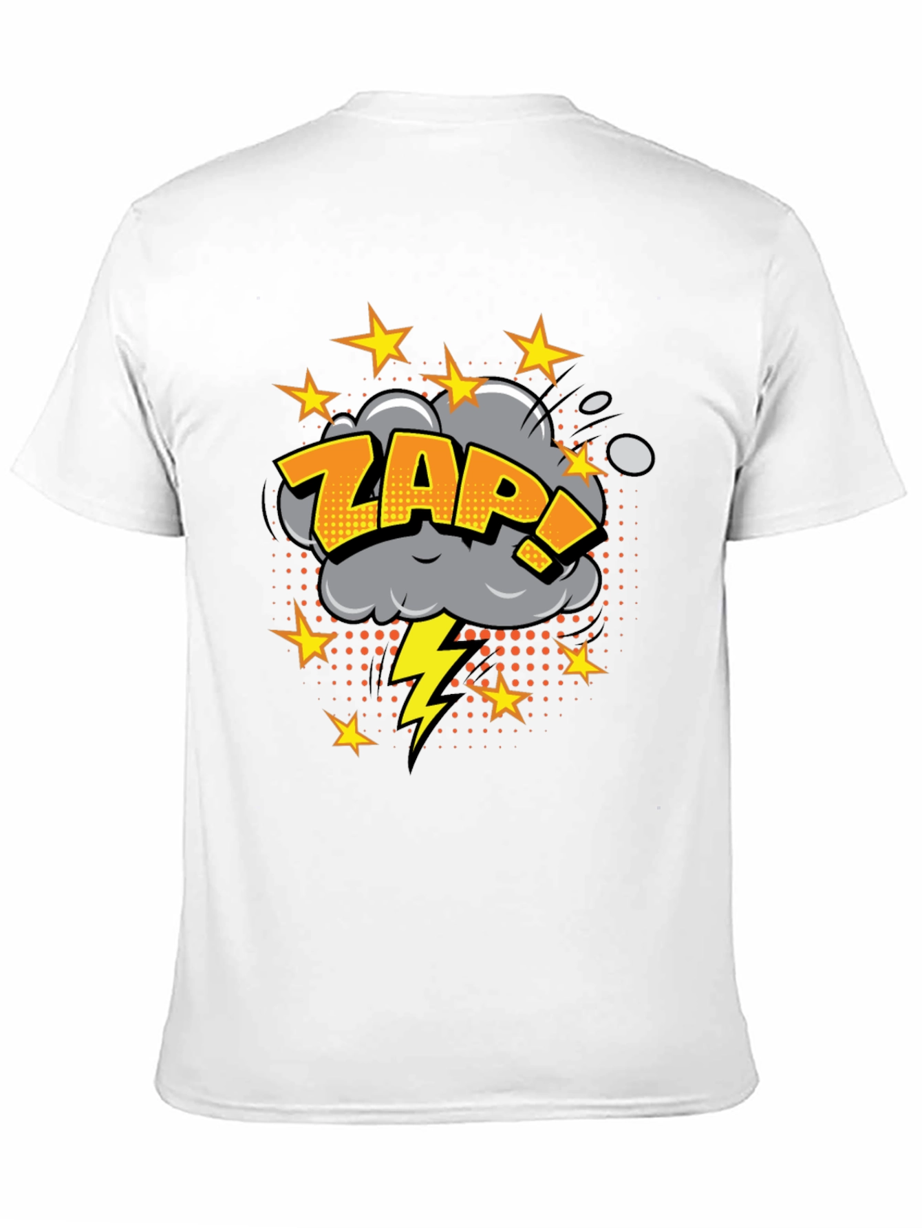Zap! Graphic Print Black T-Shirt
