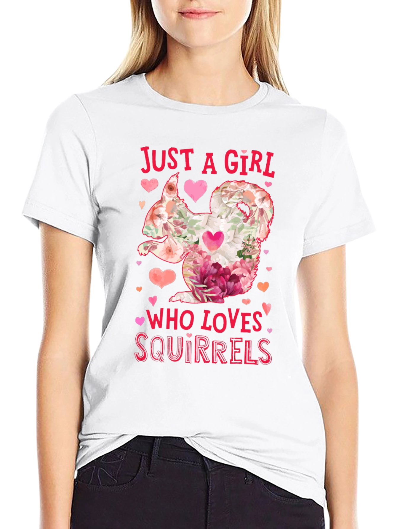 Just a Girl Who Loves Squirrels T-Shirt
