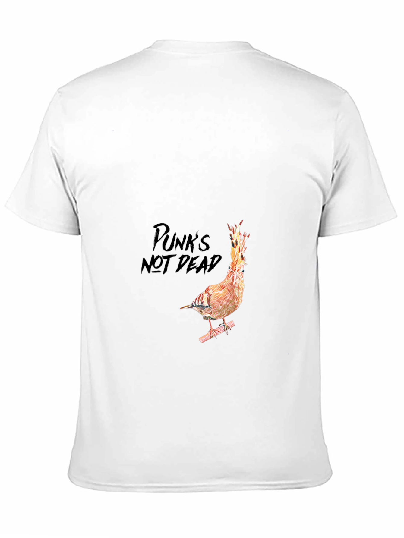 Punks Not Dead Bird T-Shirt - Black