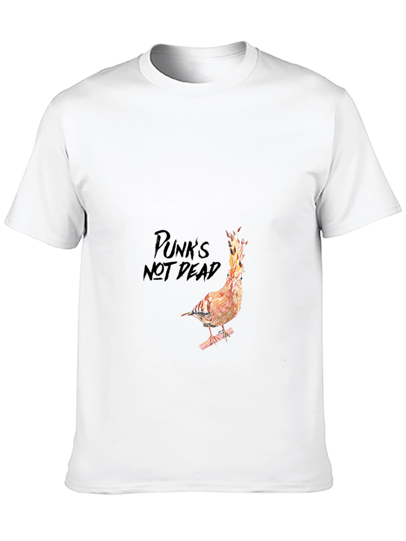 Punks Not Dead Bird T-Shirt - Black