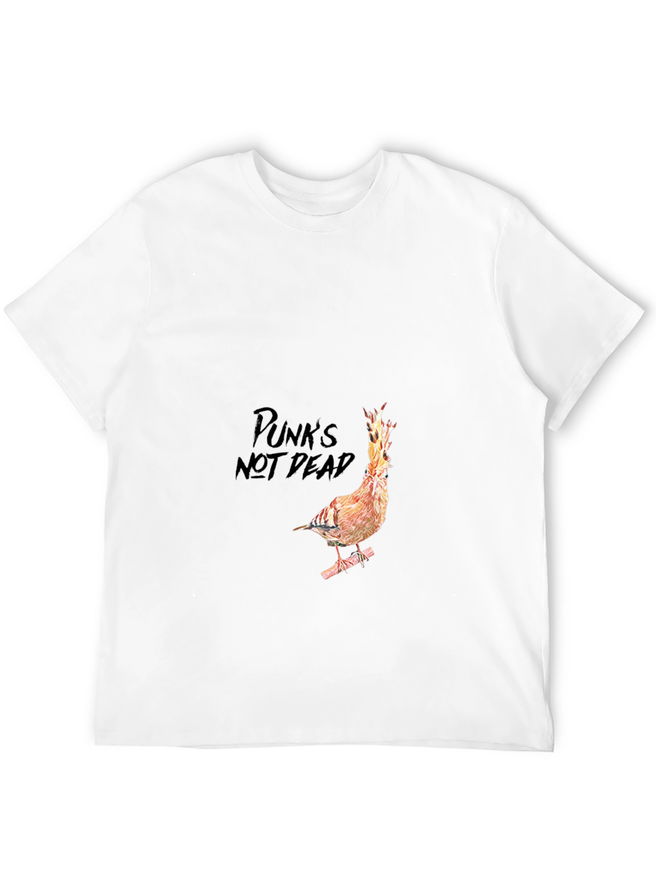 Punks Not Dead Bird T-Shirt - Black