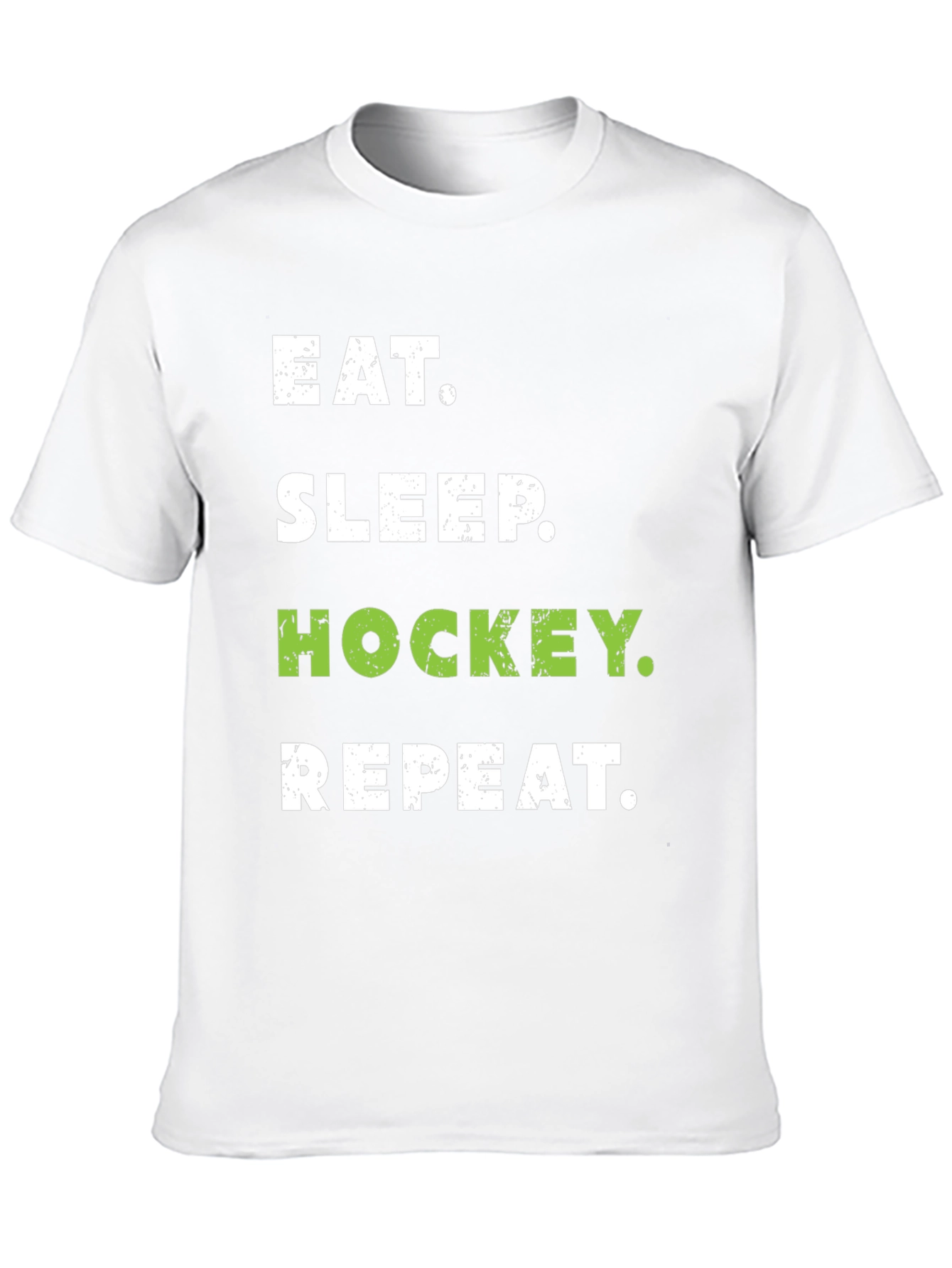 Eat Sleep Hockey Repeat Black T-Shirt