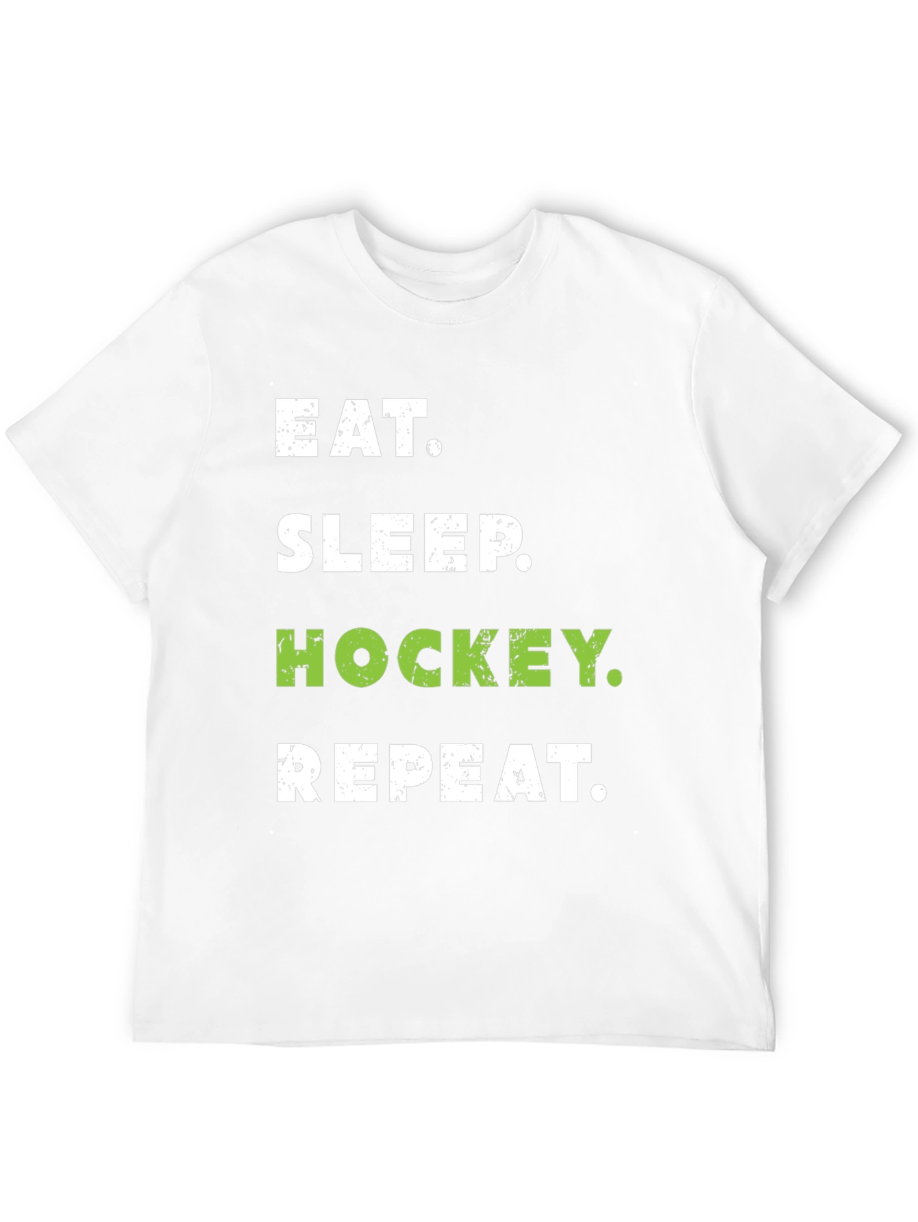Eat Sleep Hockey Repeat Black T-Shirt