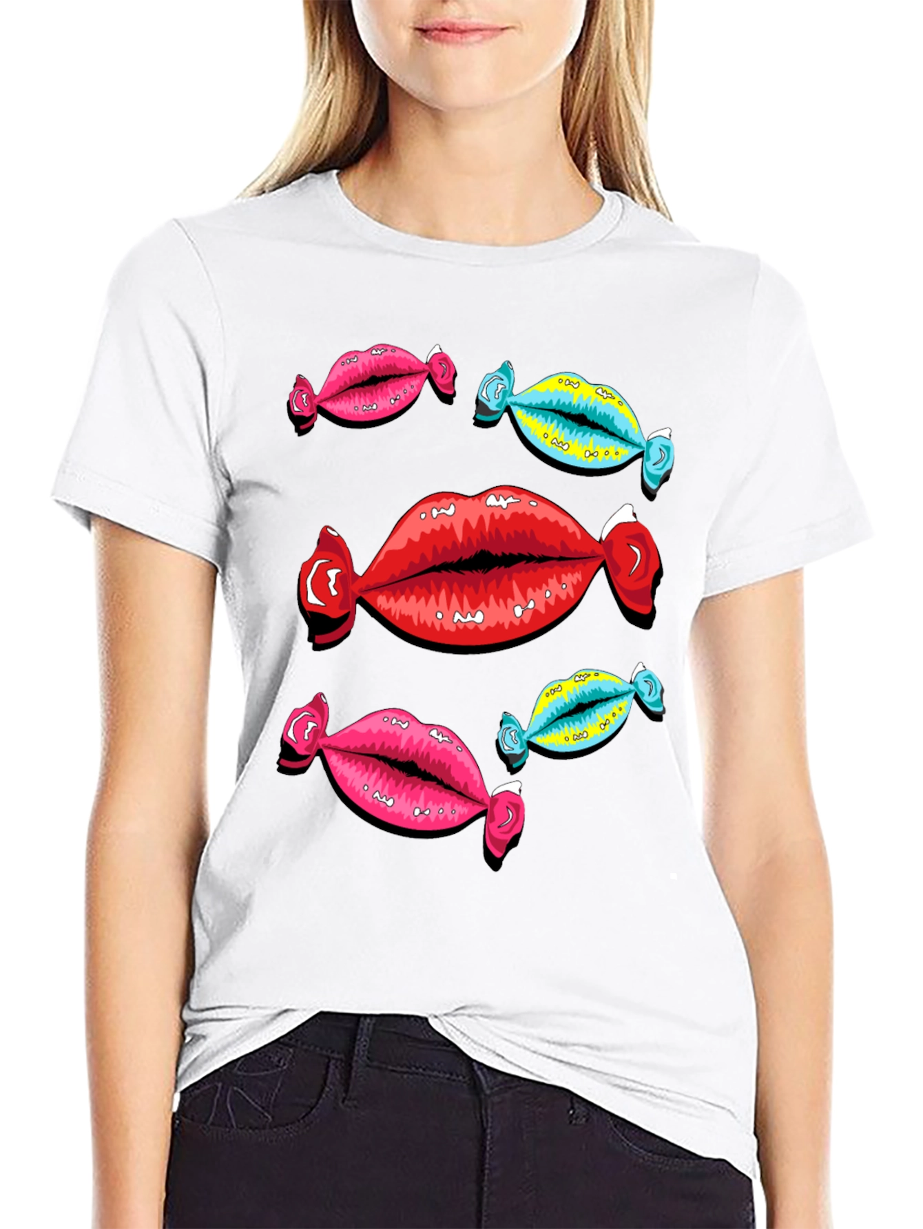 Candy Lips Graphic Tee - Funky & Bold!