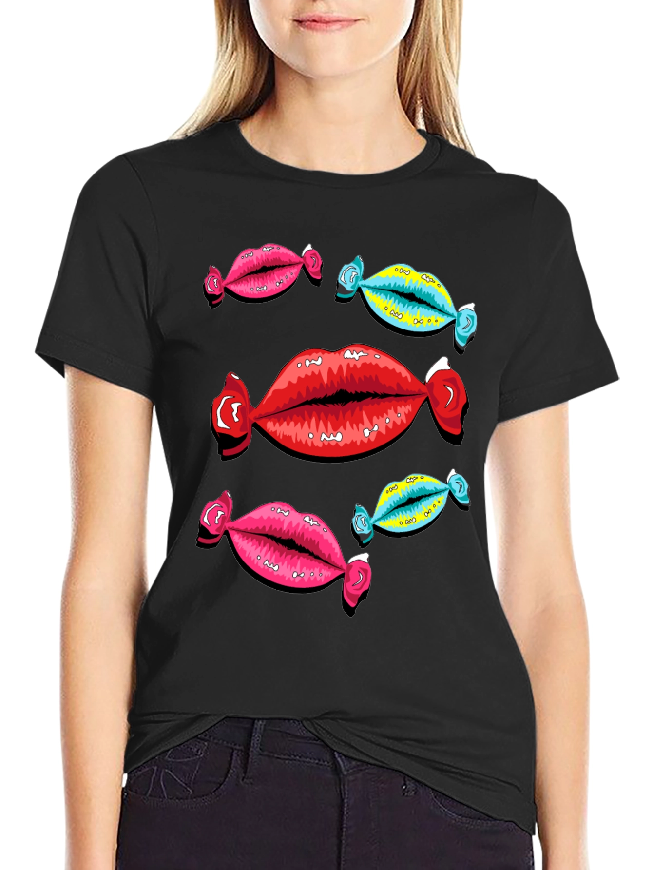 Candy Lips Graphic Tee - Funky & Bold!
