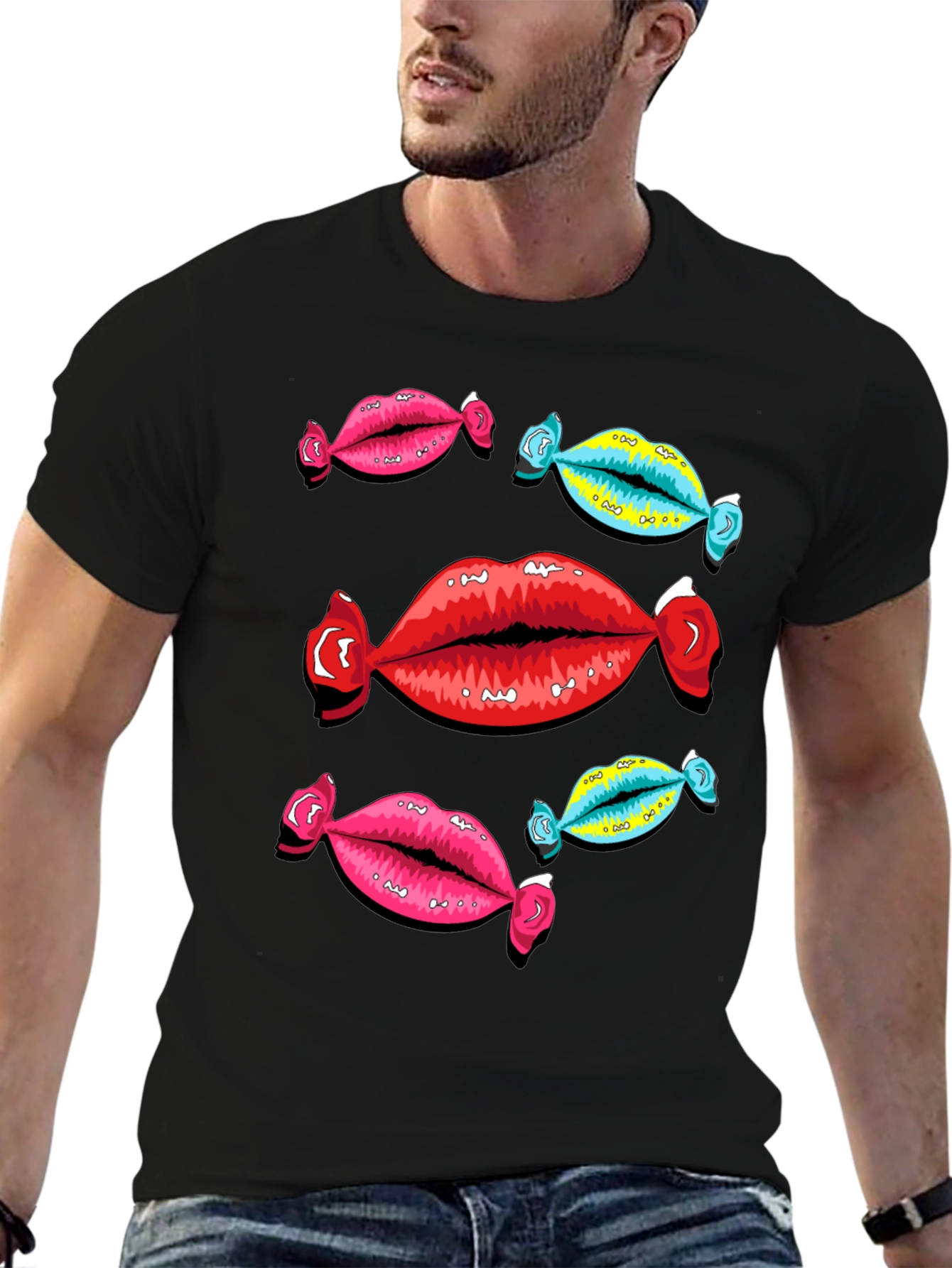 Candy Lips Graphic Tee - Funky & Bold!