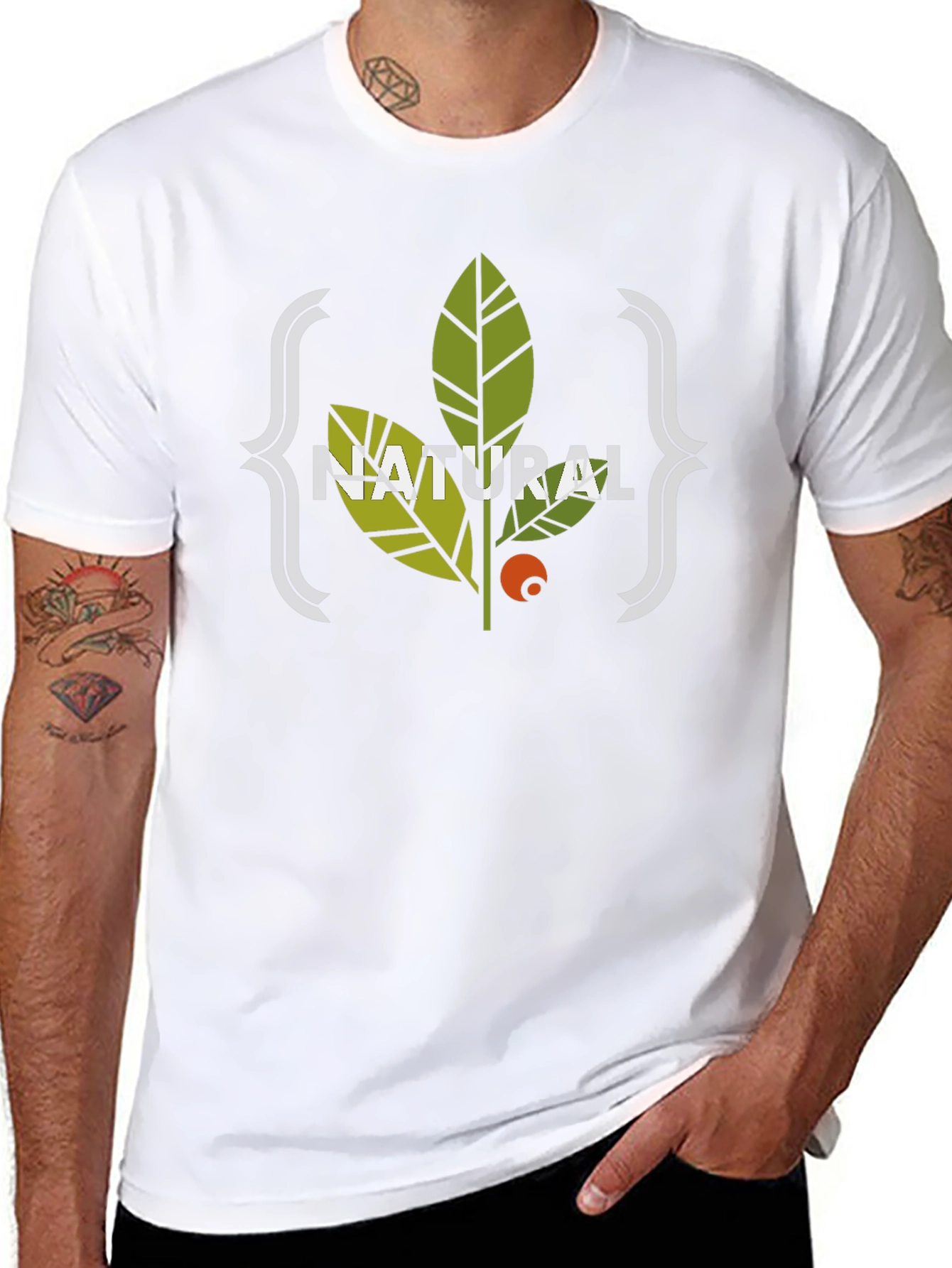 Natural Graphic Tee - Stylish Eco-Friendly Design