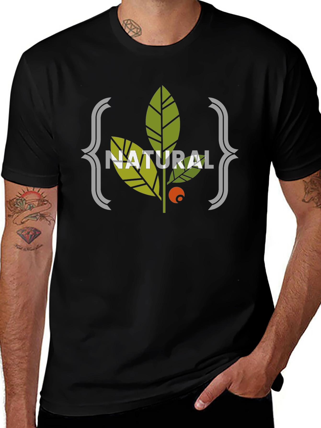 Natural Graphic Tee - Stylish Eco-Friendly Design