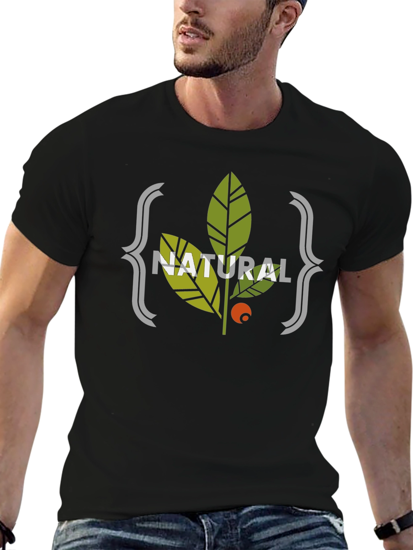 Natural Graphic Tee - Stylish Eco-Friendly Design
