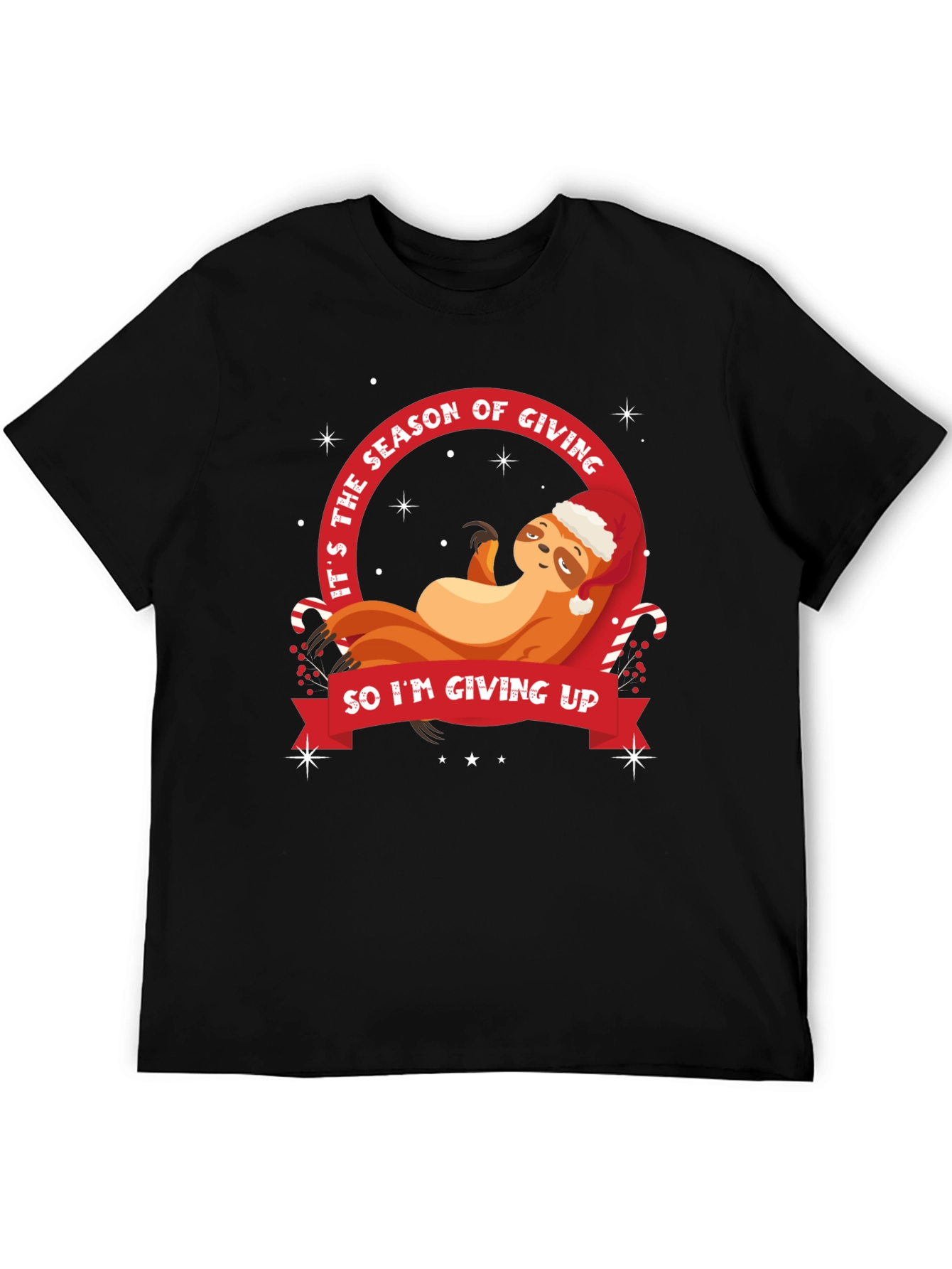 Funny Sloth Christmas T-Shirt - Season of Giving