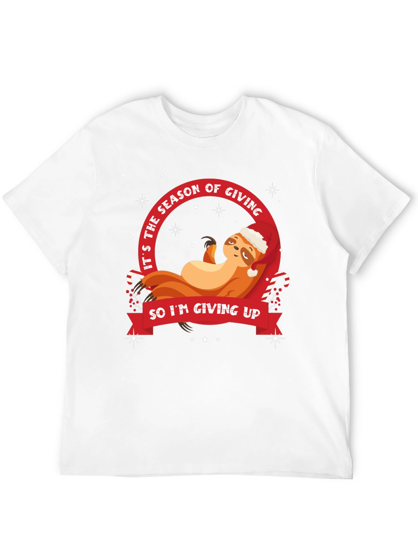 Funny Sloth Christmas T-Shirt - Season of Giving