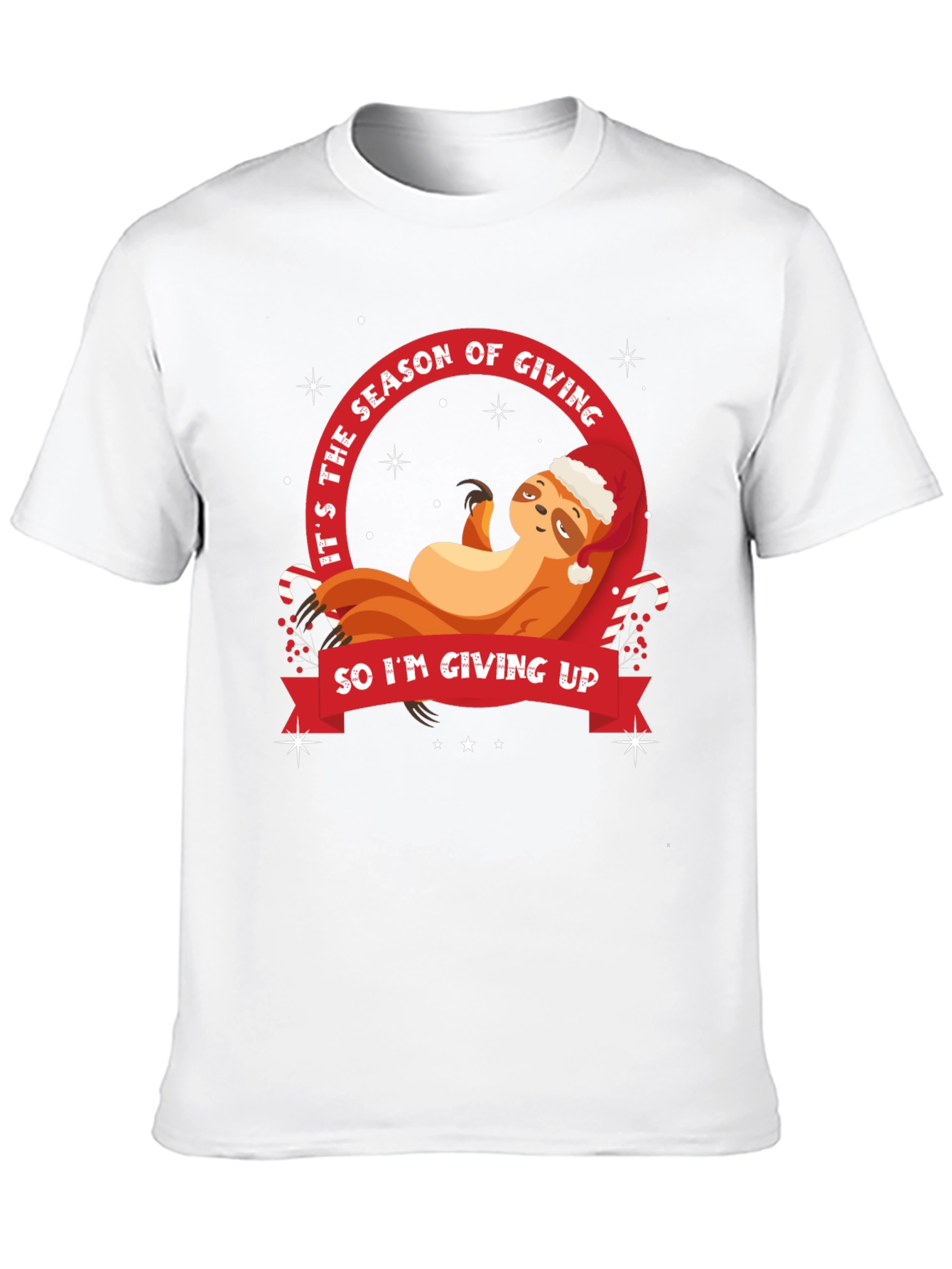 Funny Sloth Christmas T-Shirt - Season of Giving