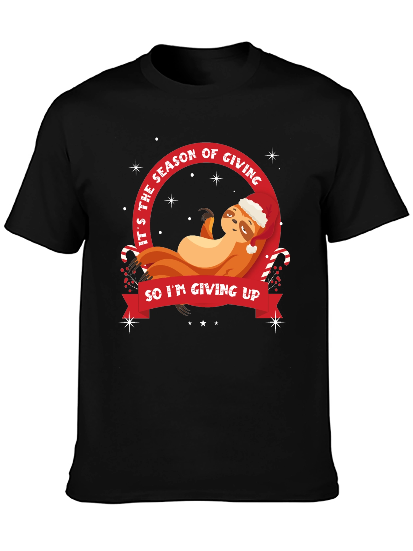 Funny Sloth Christmas T-Shirt - Season of Giving