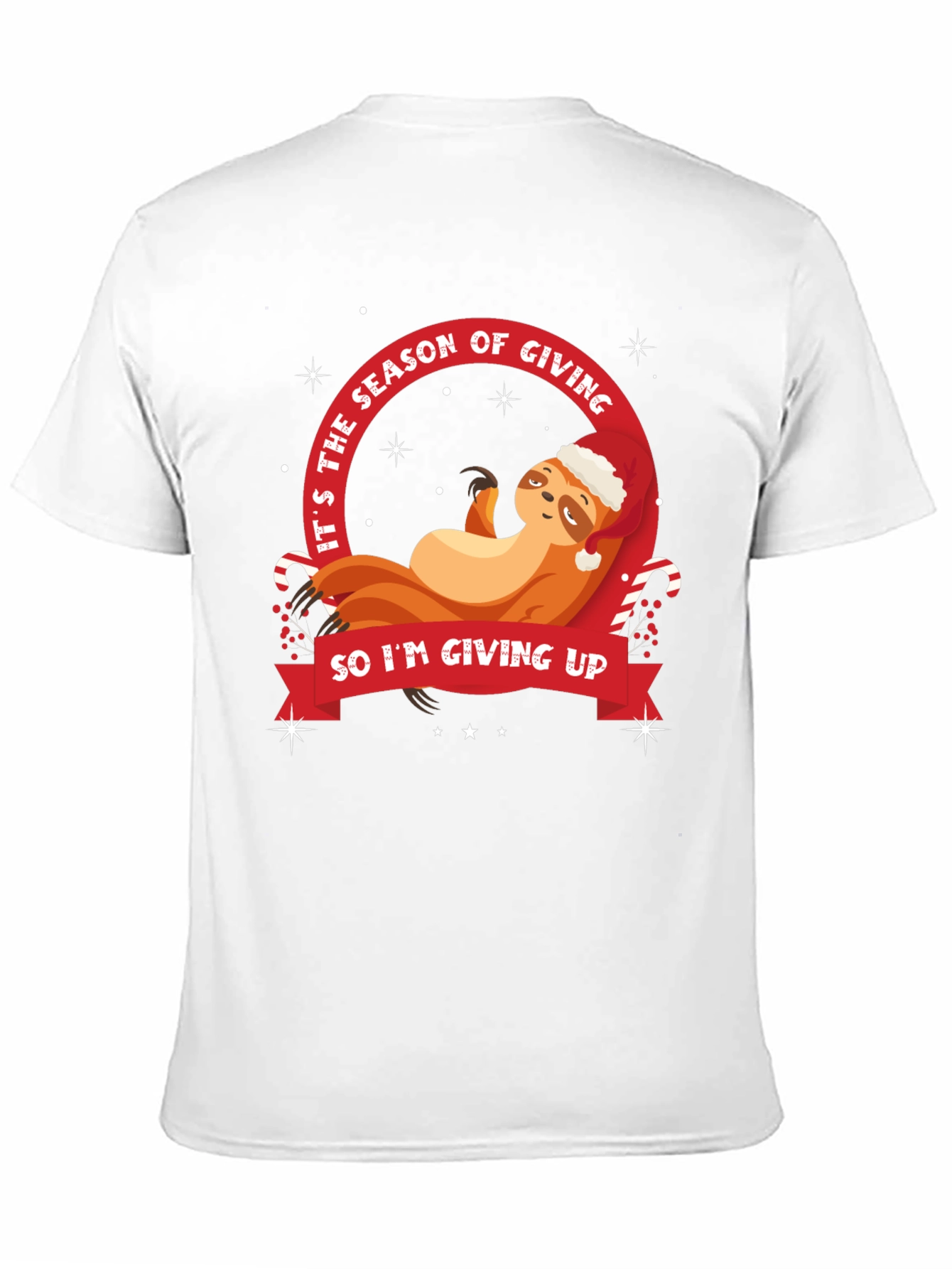 Funny Sloth Christmas T-Shirt - Season of Giving