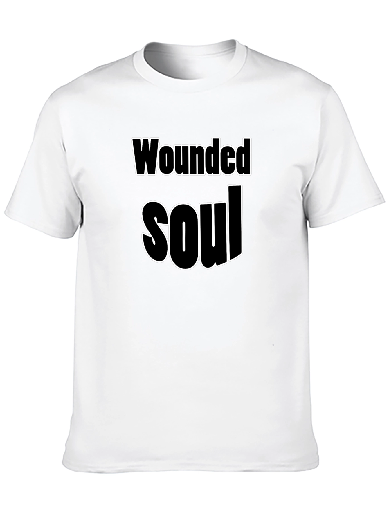 Wounded Soul Graphic Tee - Black Casual T-Shirt